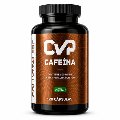 Cafeína 200 mg | 120 Cápsulas | CollVitalPro