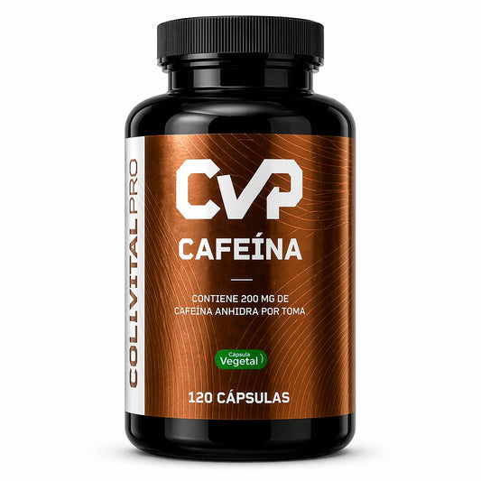 Cafeína 200 mg | 120 Cápsulas | CollVitalPro