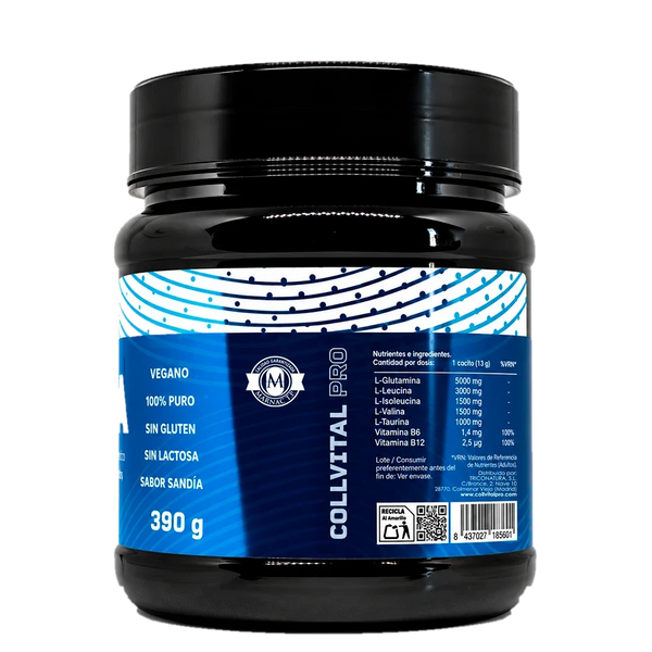 BCAA 2:1:1 CollVital Pro – etiqueta con información nutricional