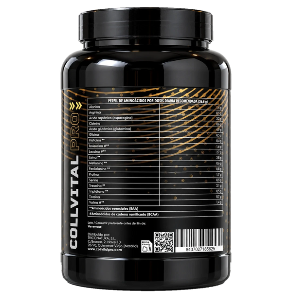 CFM Isolate sabor caramelo CollVital Pro – perfil de aminoácidos por dosis