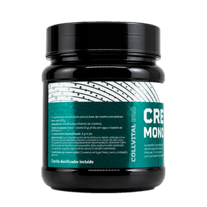 Creatina Monohidrato CollVital Pro – etiqueta con ingredientes y modo de empleo