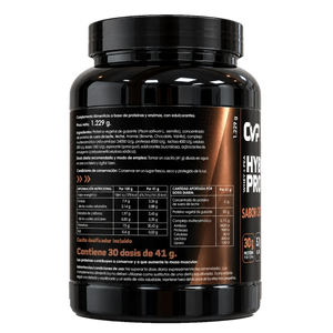 Hybrid Protein sabor chocolate CollVital Pro – etiqueta con información nutricional e ingredientes