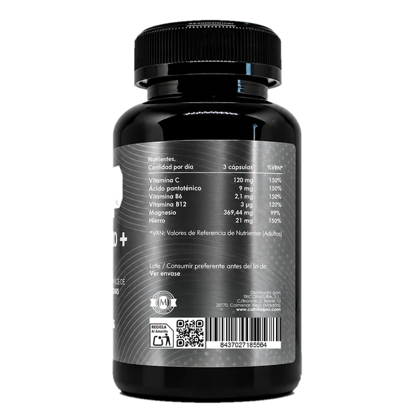Magnesio+ CollVital Pro – etiqueta con información nutricional