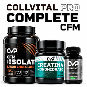 Pack Complete CollVital Pro: CFM Isolate, Creatina Monohidrato y Magnesio+