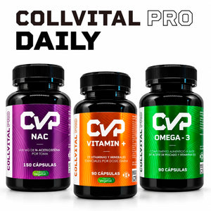 Pack Daily CollVital Pro: NAC, Multivitamínico y Omega-3