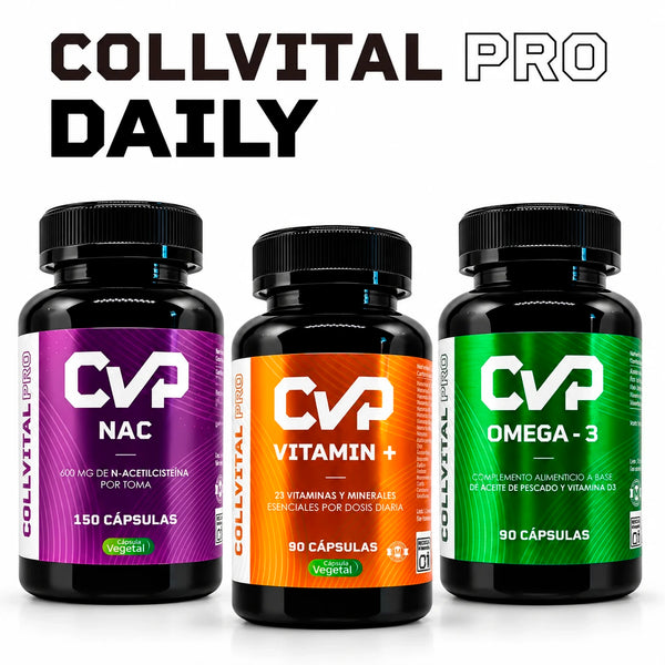 Pack Daily CollVital Pro: NAC, Multivitamínico y Omega-3
