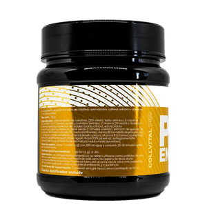 Pre-Entreno CollVital Pro – etiqueta con ingredientes y modo de empleo