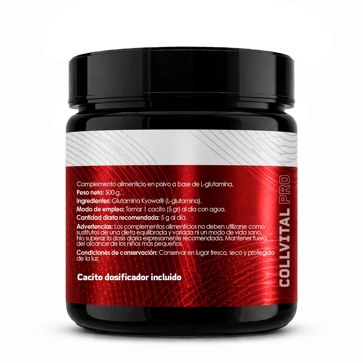 Glutamina Kyowa® 500 g | Recuperación Premium | CollVitalPro