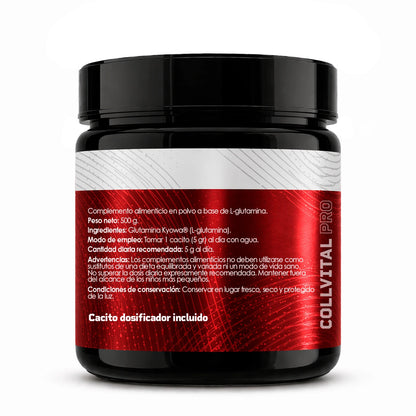 Glutamina Kyowa® 500 g | Recuperación Premium | CollVitalPro