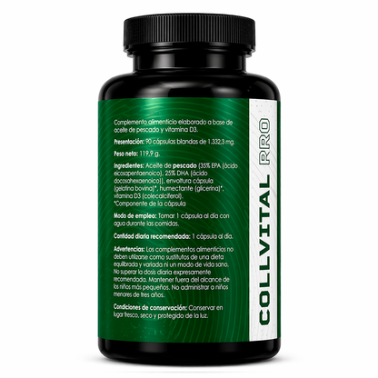 Omega 3 + Vitamina D3 | 90 Cápsulas | CollVitalPro