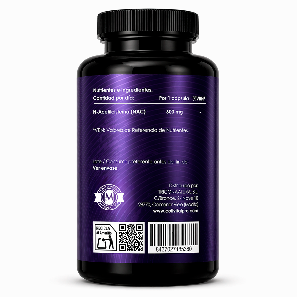 NAC 600 mg | 150 Cápsulas | CollVitalPro