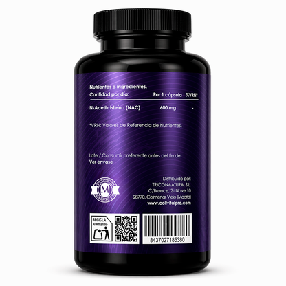NAC 600 mg | 150 Cápsulas | CollVitalPro