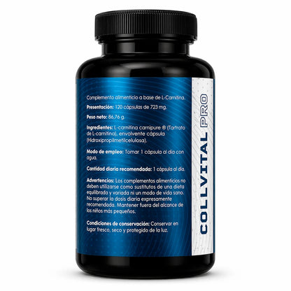 L-Carnitina Carnipure® 600 mg | 120 Cápsulas | CollVitalPro