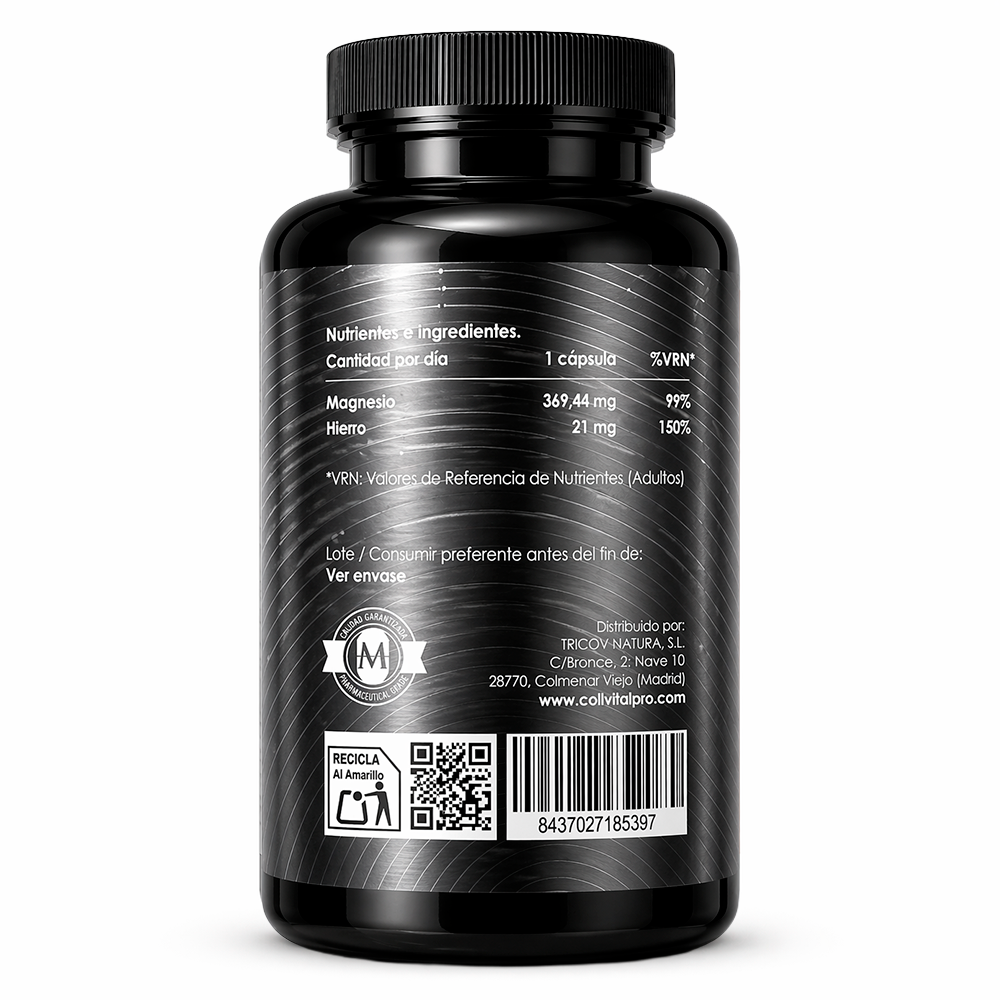Magnesio Plus | 120 Cápsulas | CollVitalPro